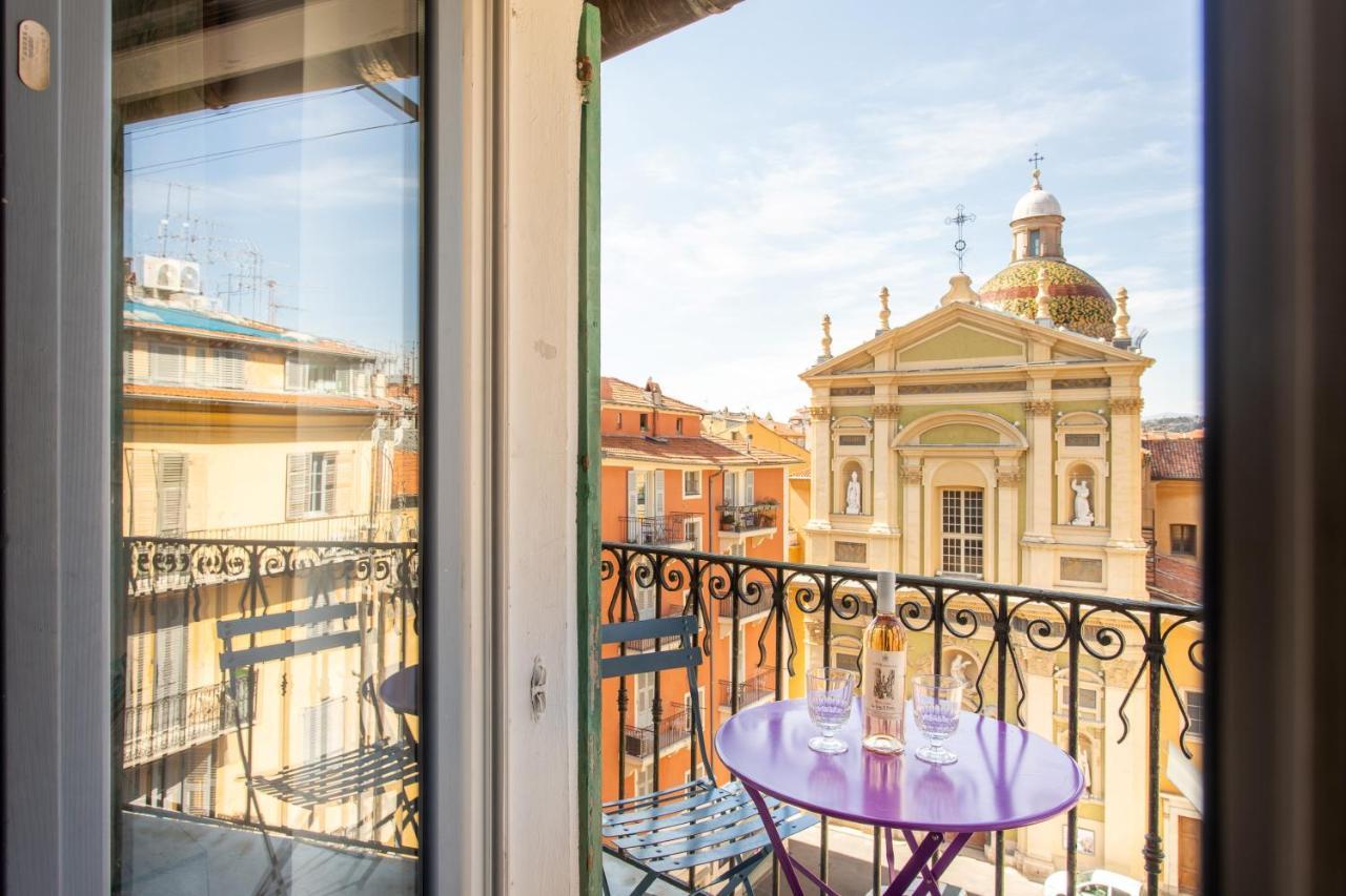 Ross 5- F2, Lumineux, Balcon, Loft, Clim, Vieux-Nizza Kültér fotó