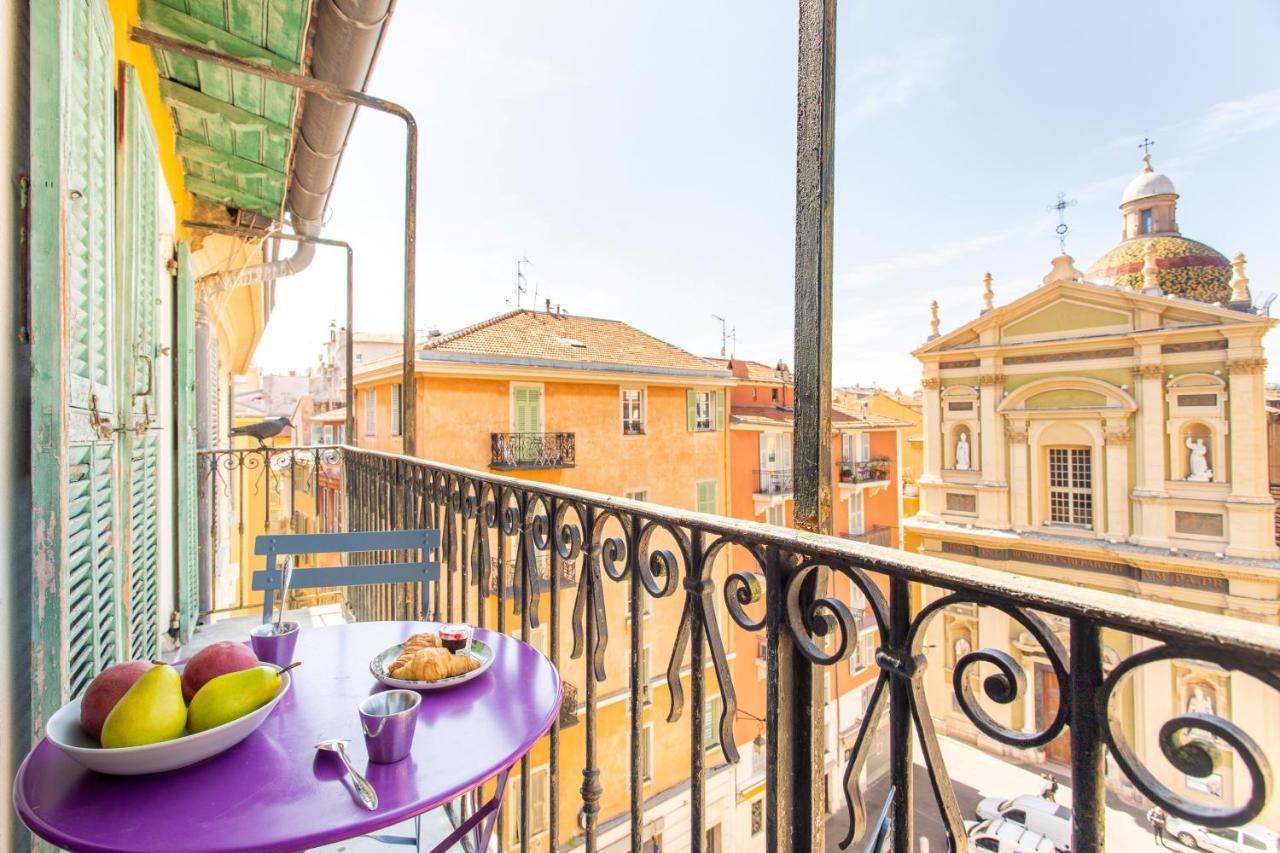 Ross 5- F2, Lumineux, Balcon, Loft, Clim, Vieux-Nizza Kültér fotó