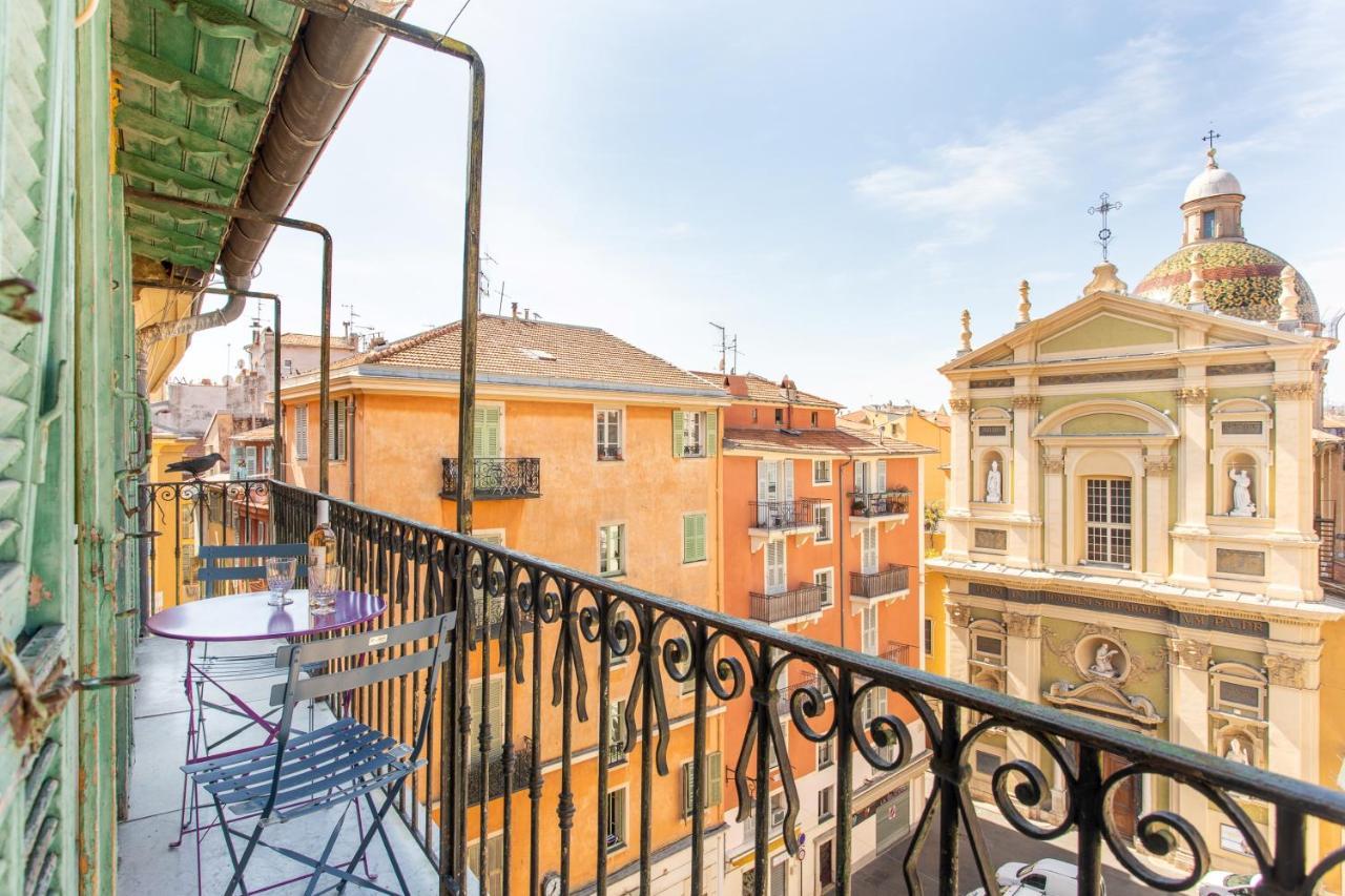 Ross 5- F2, Lumineux, Balcon, Loft, Clim, Vieux-Nizza Kültér fotó