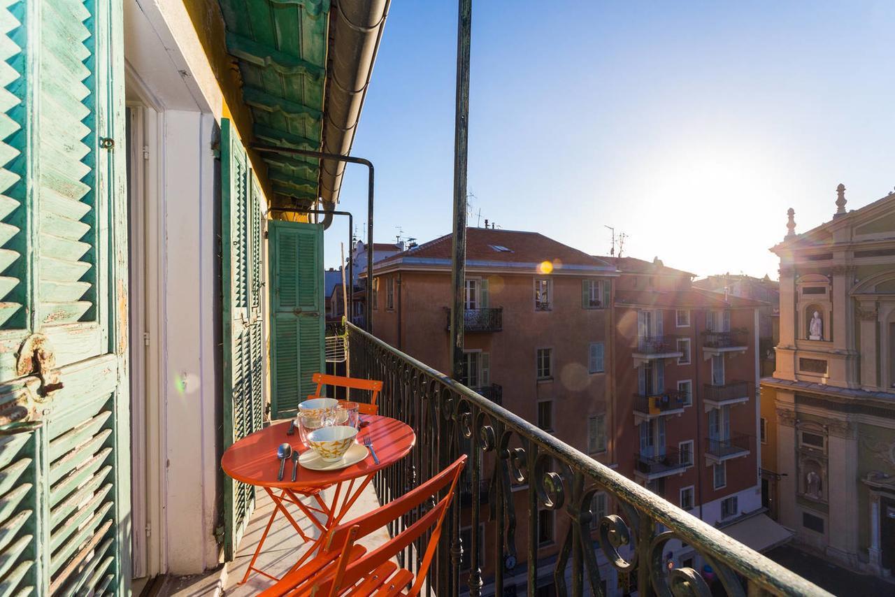 Ross 5- F2, Lumineux, Balcon, Loft, Clim, Vieux-Nizza Kültér fotó