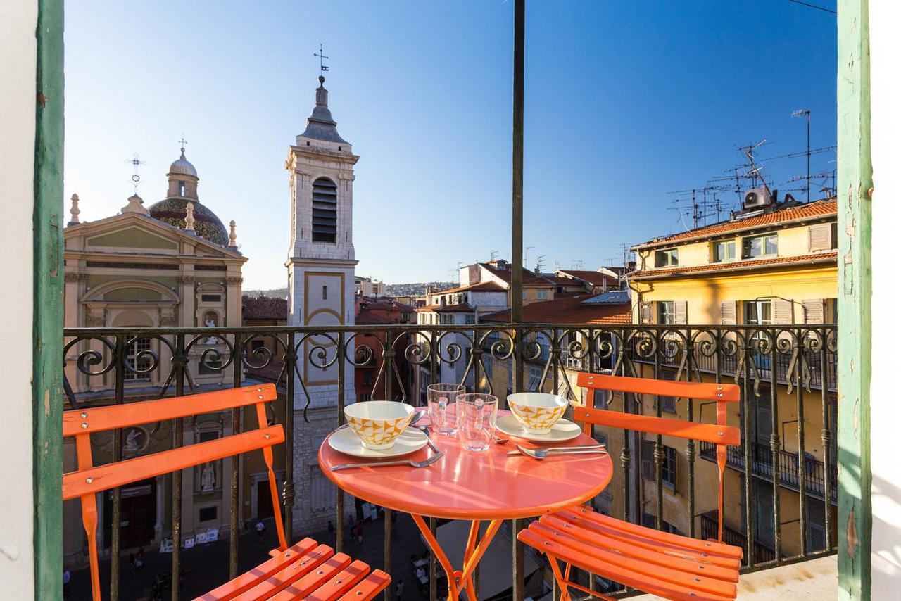 Ross 5- F2, Lumineux, Balcon, Loft, Clim, Vieux-Nizza Kültér fotó