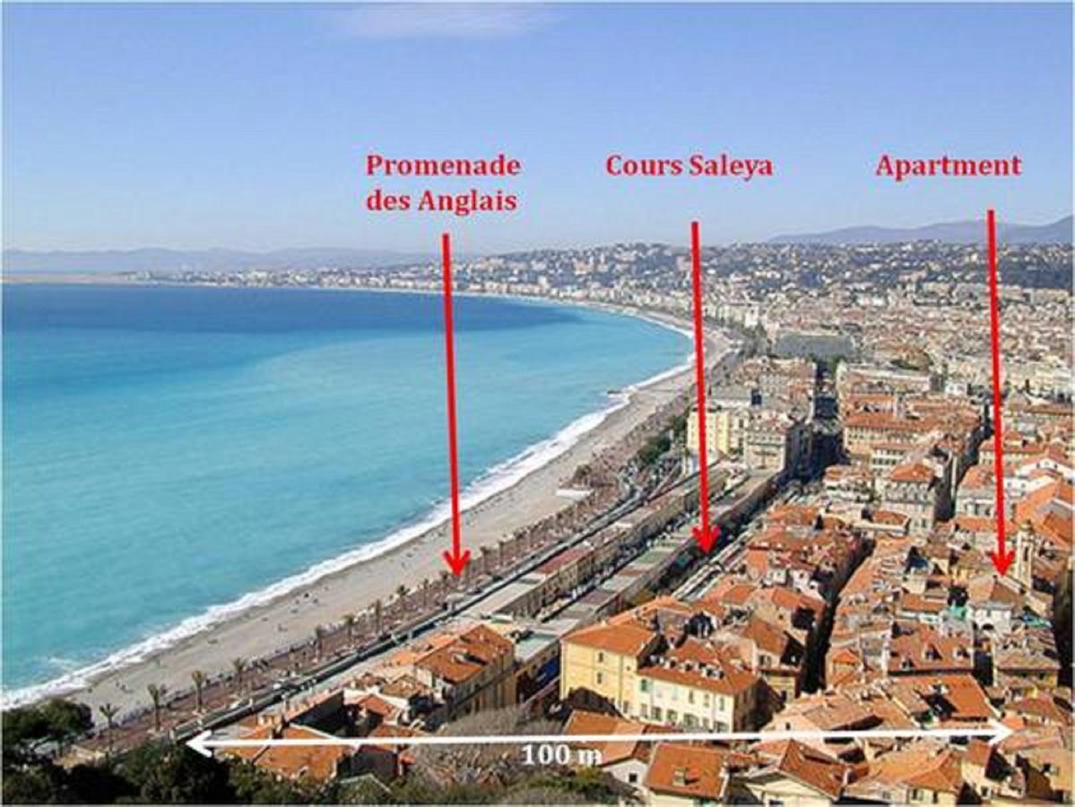 Ross 5- F2, Lumineux, Balcon, Loft, Clim, Vieux-Nizza Kültér fotó